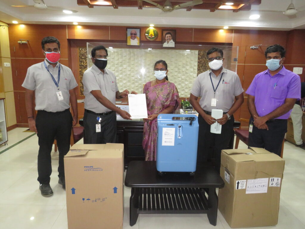 Oxygen Concentrators Distribution by PPG Asian Paints Sevalaya