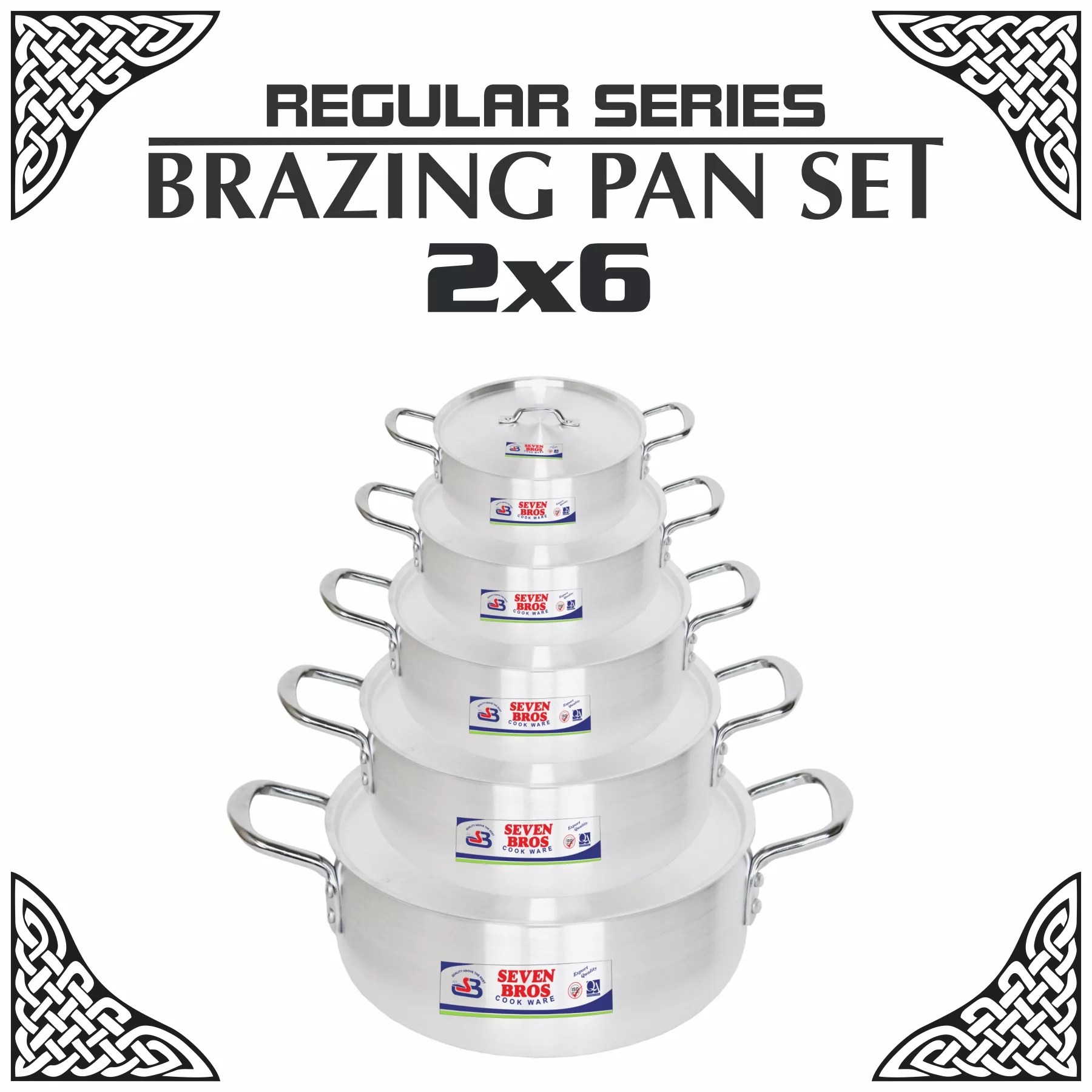 BRAZING PAN (2×6) Seven Bros Cookware UK