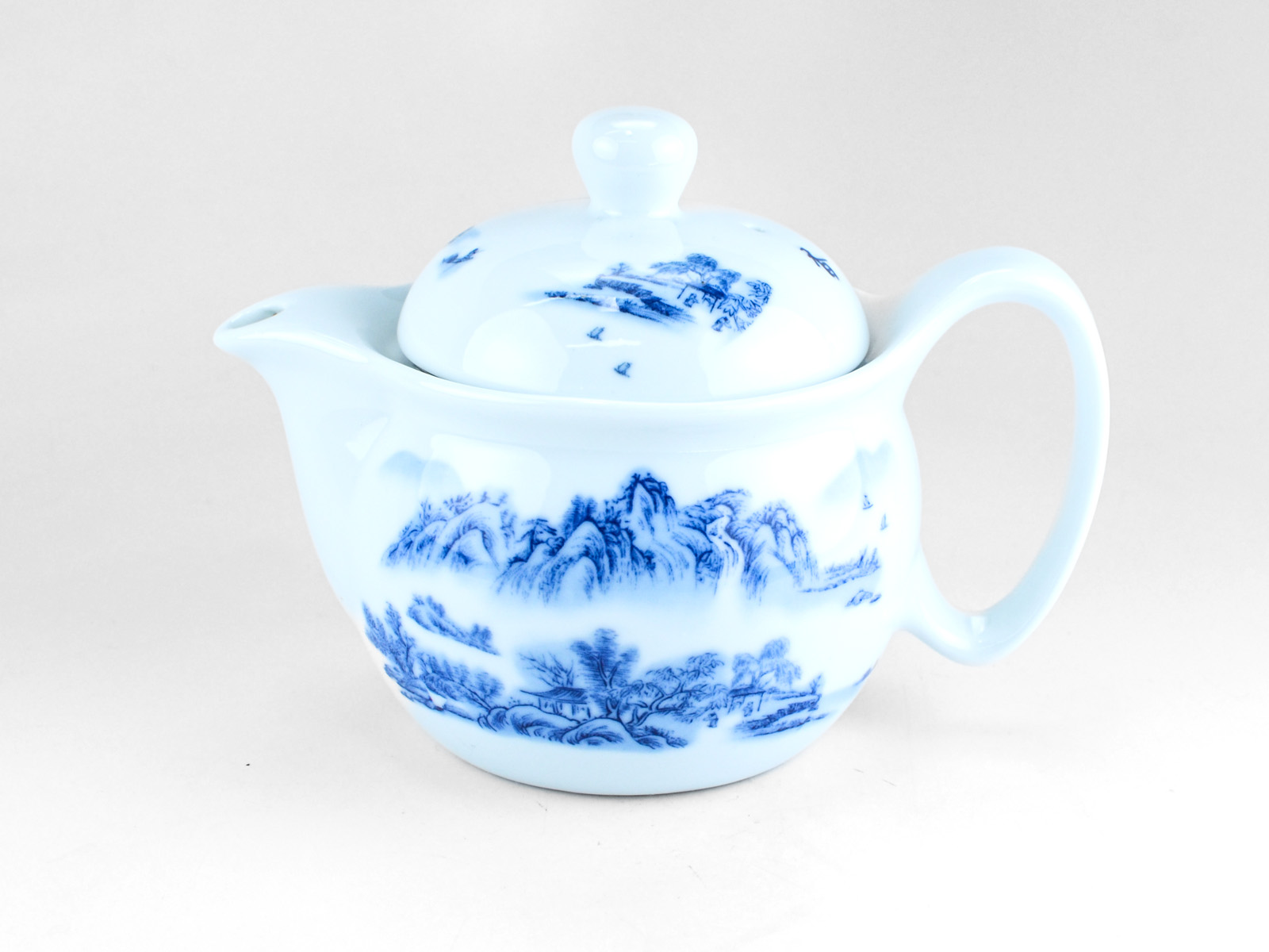 Landscape Porcelain Teapot Seven Cups