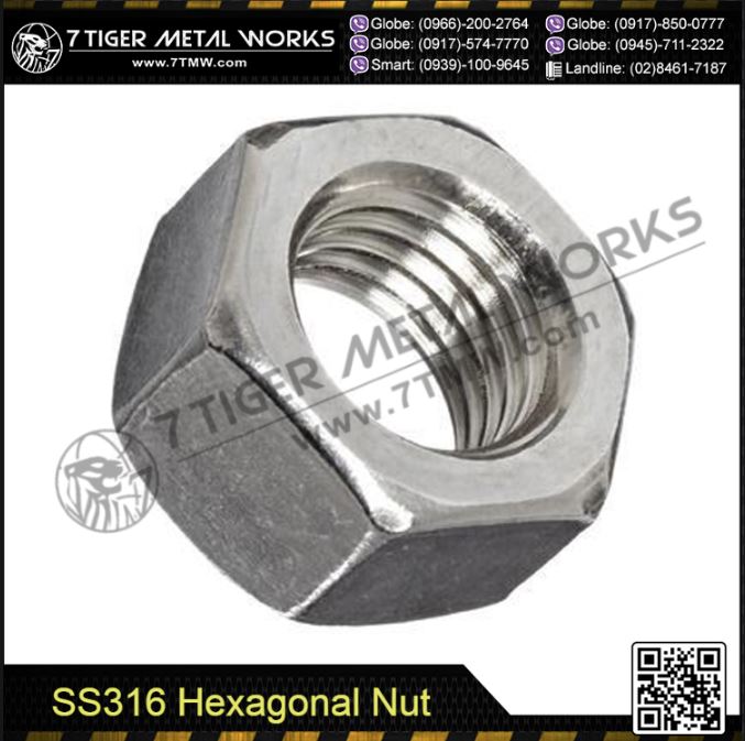 SS316 Hexagonal Nut Bolt and Nut Supplier Philippines