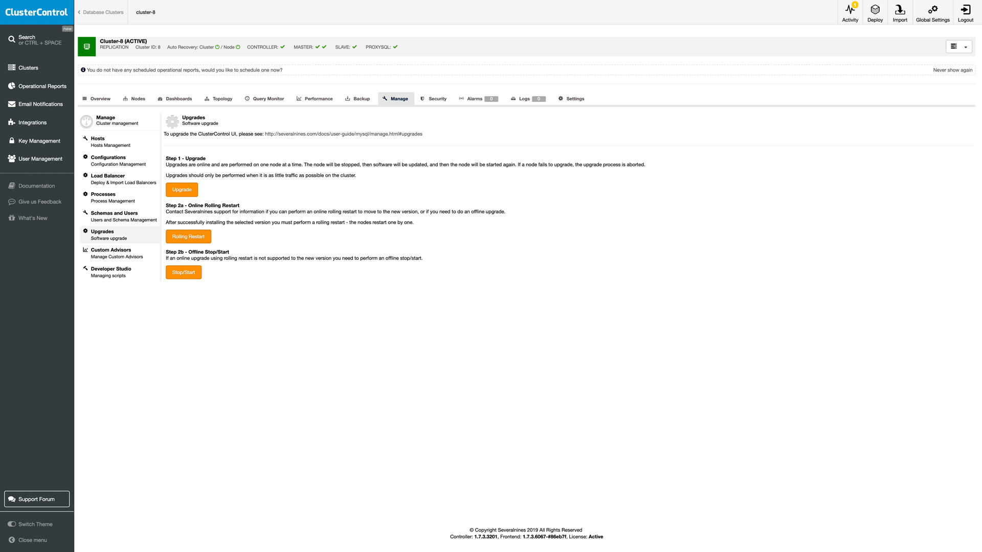 ClusterControl for MariaDB Severalnines