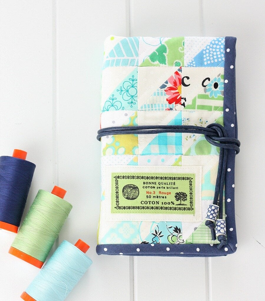 How to Sew a Crafty Patchwork Tool Wrap from a free Sewing Pattern!