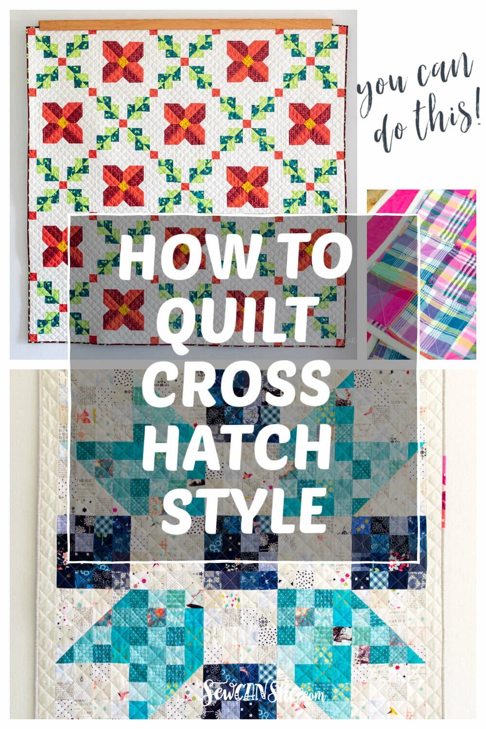 How to Do Cross Hatch Quilting Tutorial using a Walking Foot!