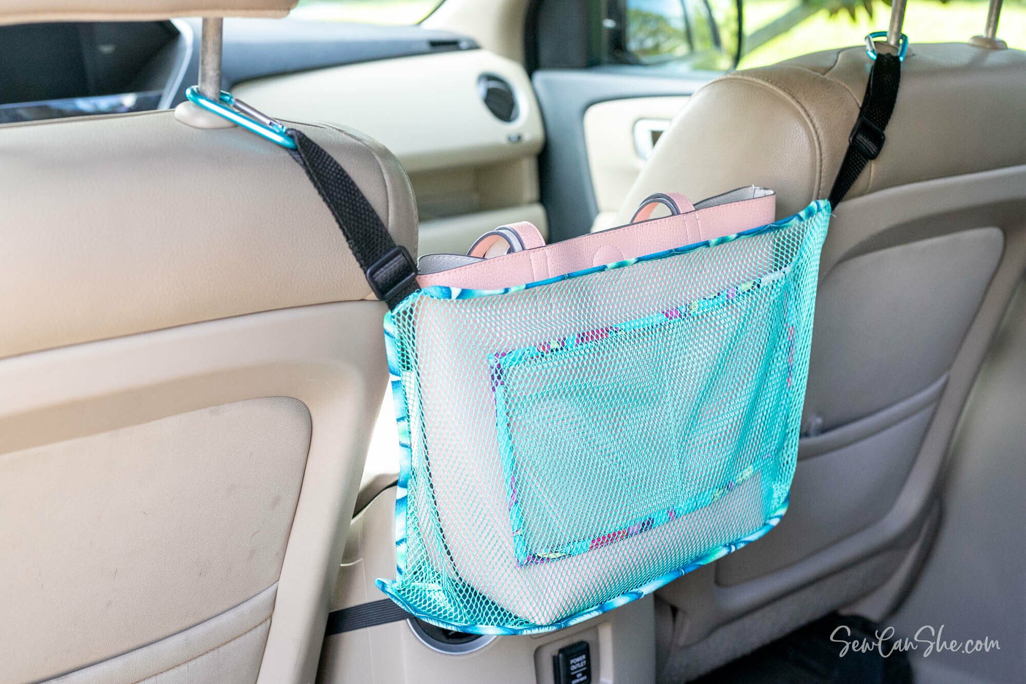 Sew a Mesh Car Organizer free sewing pattern!
