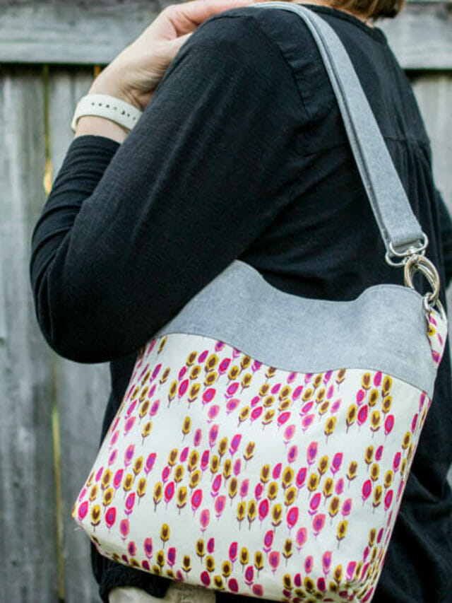 How to Sew a Convertible Cross Body Tote Story Fat Quarter Friendly