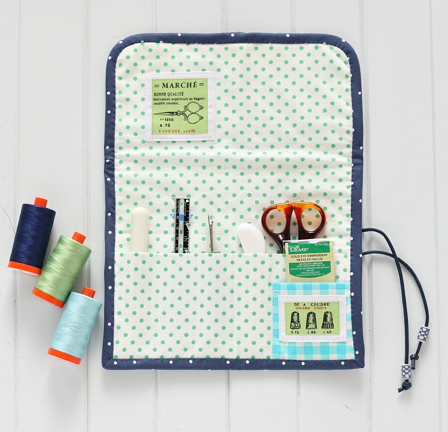 How to Sew a Crafty Patchwork Tool Wrap from a free Sewing Pattern!