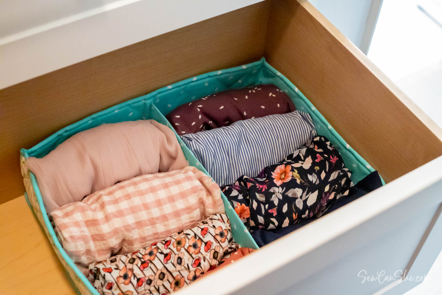 DIY Divided Drawer Organizer Free Sewing Pattern