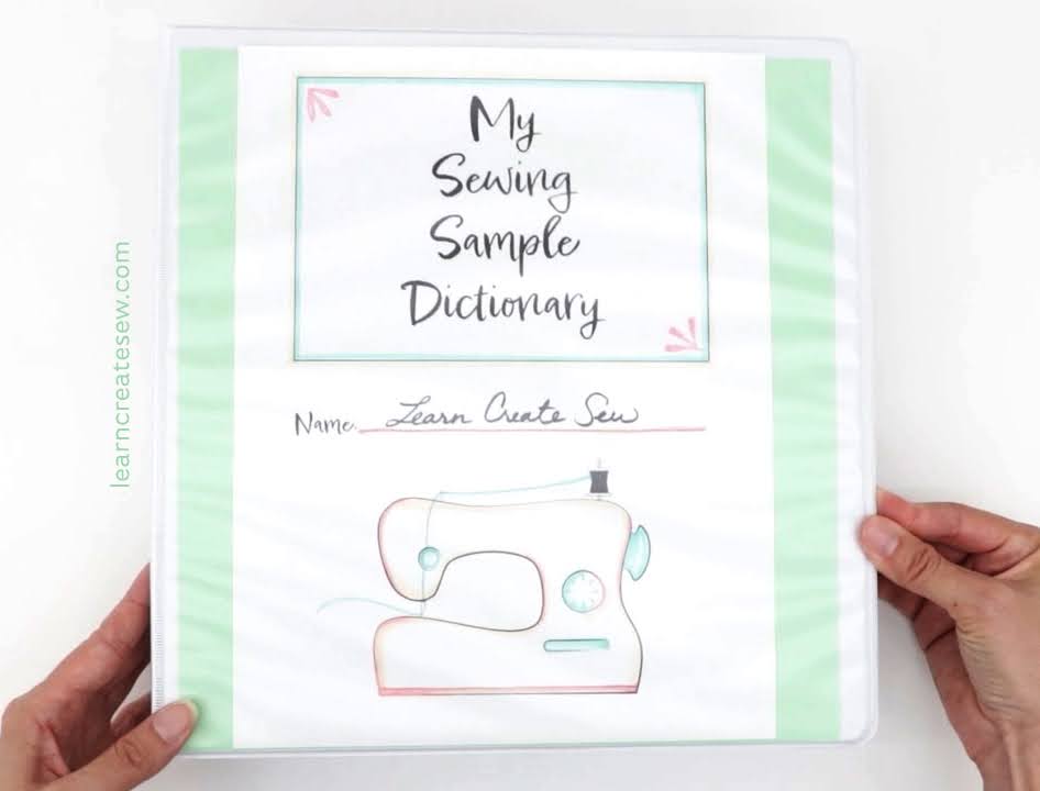 Sewing Sample Dictionary learncreatesew