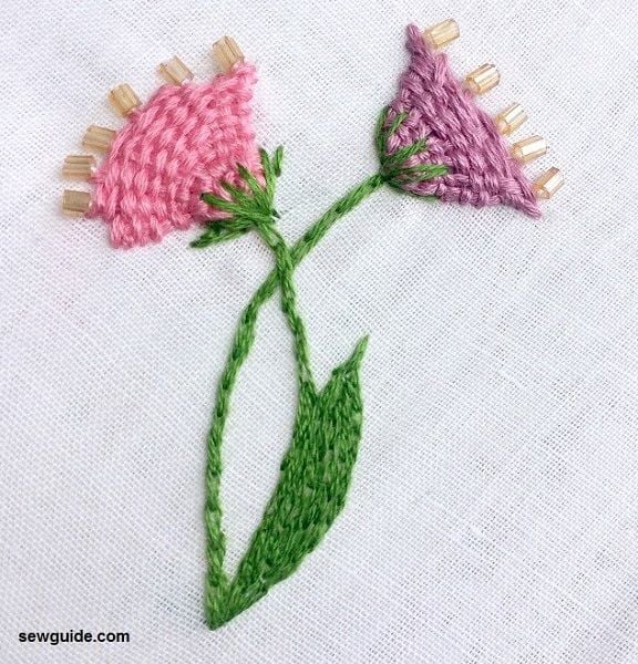 15 beautiful but easy to make 3D Embroidery Flowers Sew Guide