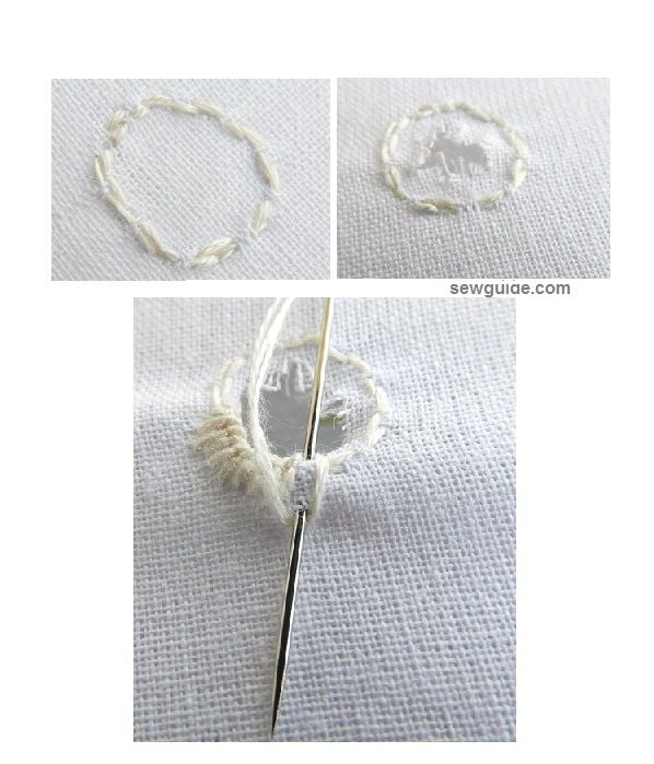 Easy EYELETS How to make Hand stitched eyelets on fabric SewGuide