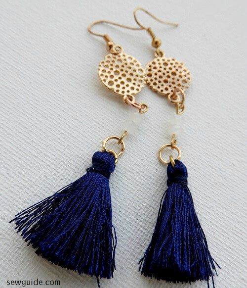 10 Types Of Earrings Made With Fabric & Yarn SewGuide