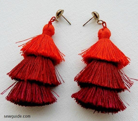 10 Types Of Earrings Made With Fabric & Yarn SewGuide