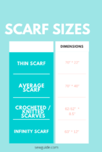 Scarf, Shawl, Stole And Wrap - Different Size Dimensions - SewGuide