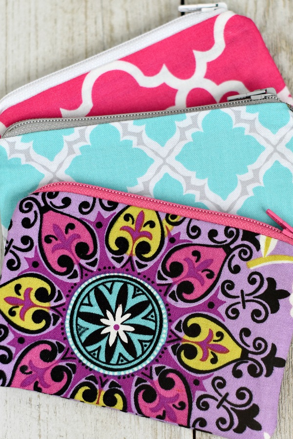Tutorial Mini zip coin purse Sewing