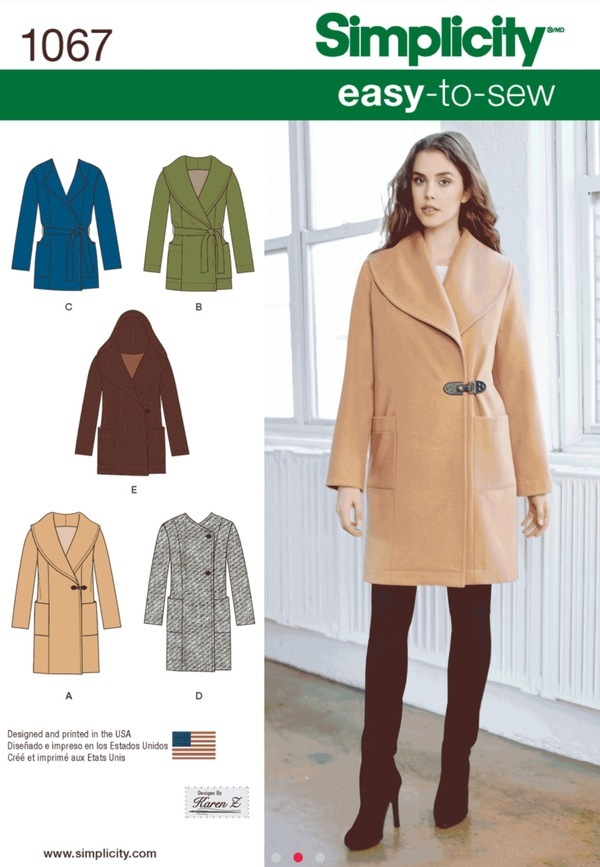 Simplicity EasyToSew Unlined Coat 1067 pattern review by Gothicjade