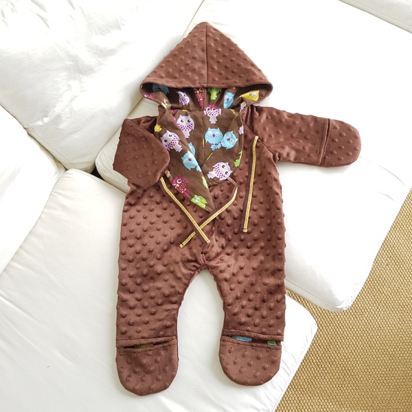 Simplicity Fleece Baby Buntings and Hats 8030 pattern review by mauve cloud