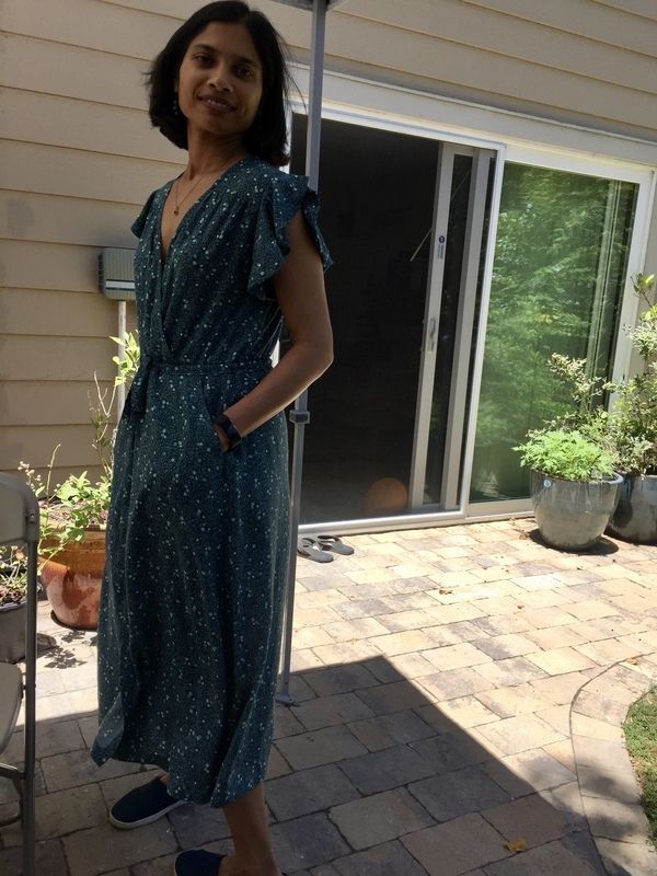 Chalk and Notch Orchid Midi Dress pattern review by Saritha
