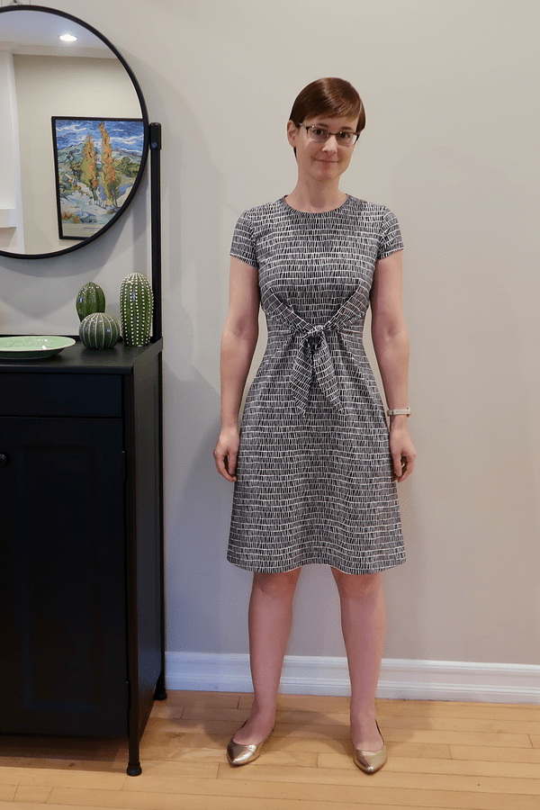 Liesl + Co. Belgravia Knit Dress LC033BDD pattern review by contrariwise