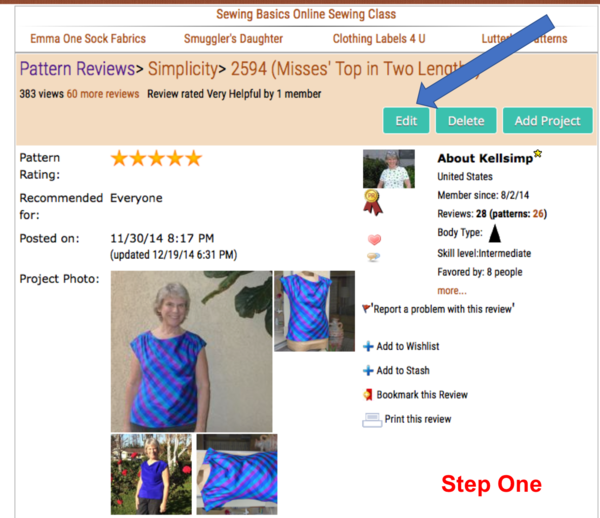 Rotate a photo that appears sideways on Pattern Review Sewing Tip by