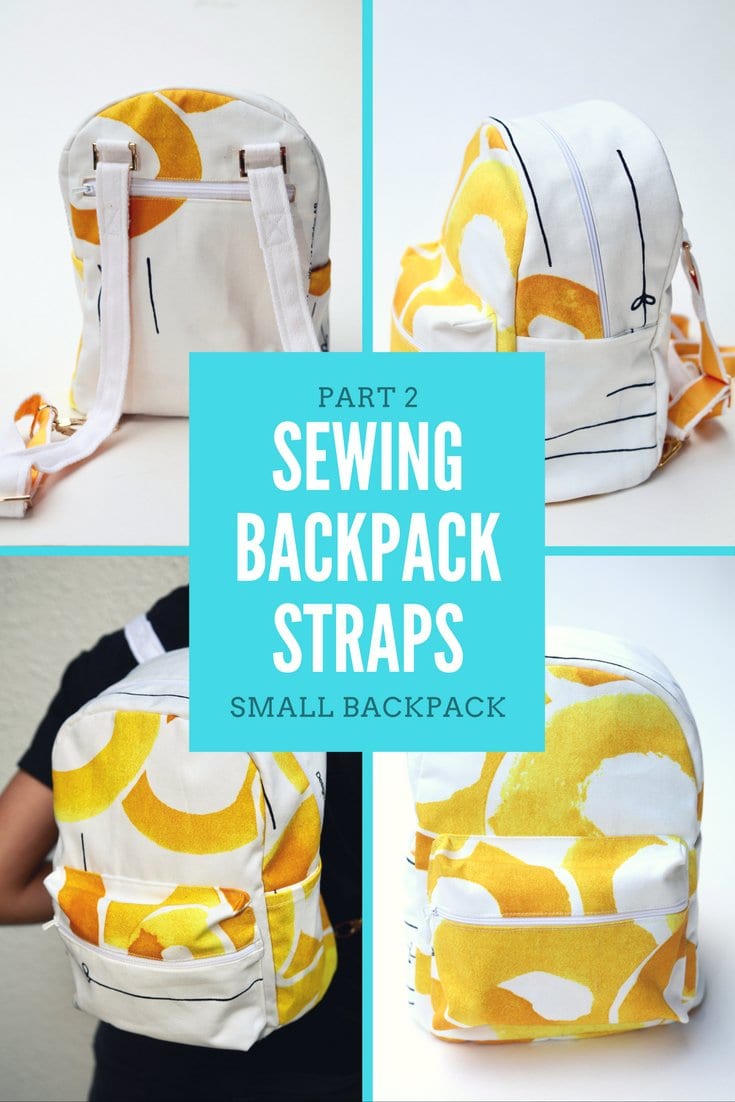 Tutorial on Sewing Backpack Straps, Small Backpack Part 2 Sewing 4 Free