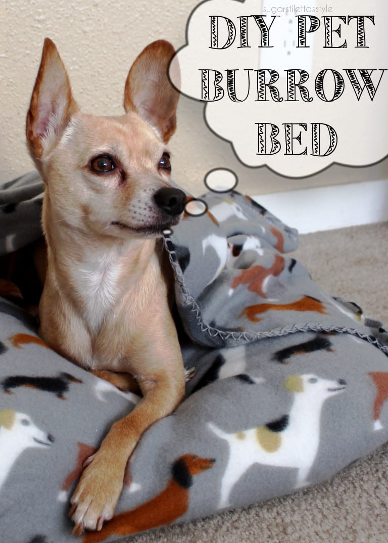 DIY 10 Minute Pet Burrow Bed FREE Sewing Tutorial Sewing 4 Free