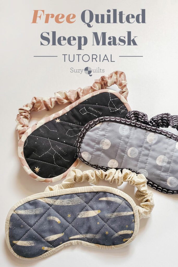 Quilted Sleep Mask FREE Sewing Pattern Sewing 4 Free
