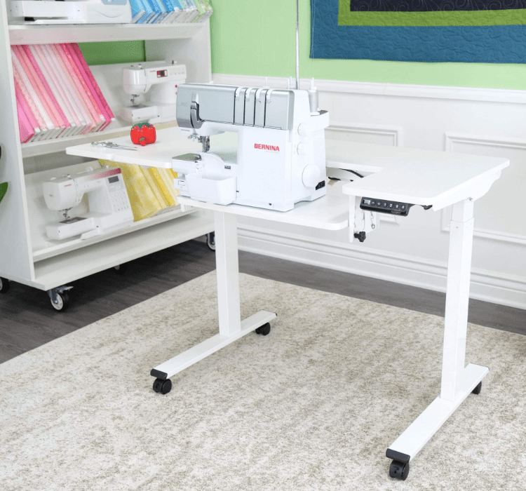 Eleanor Serger & Sewing Table With Casters
