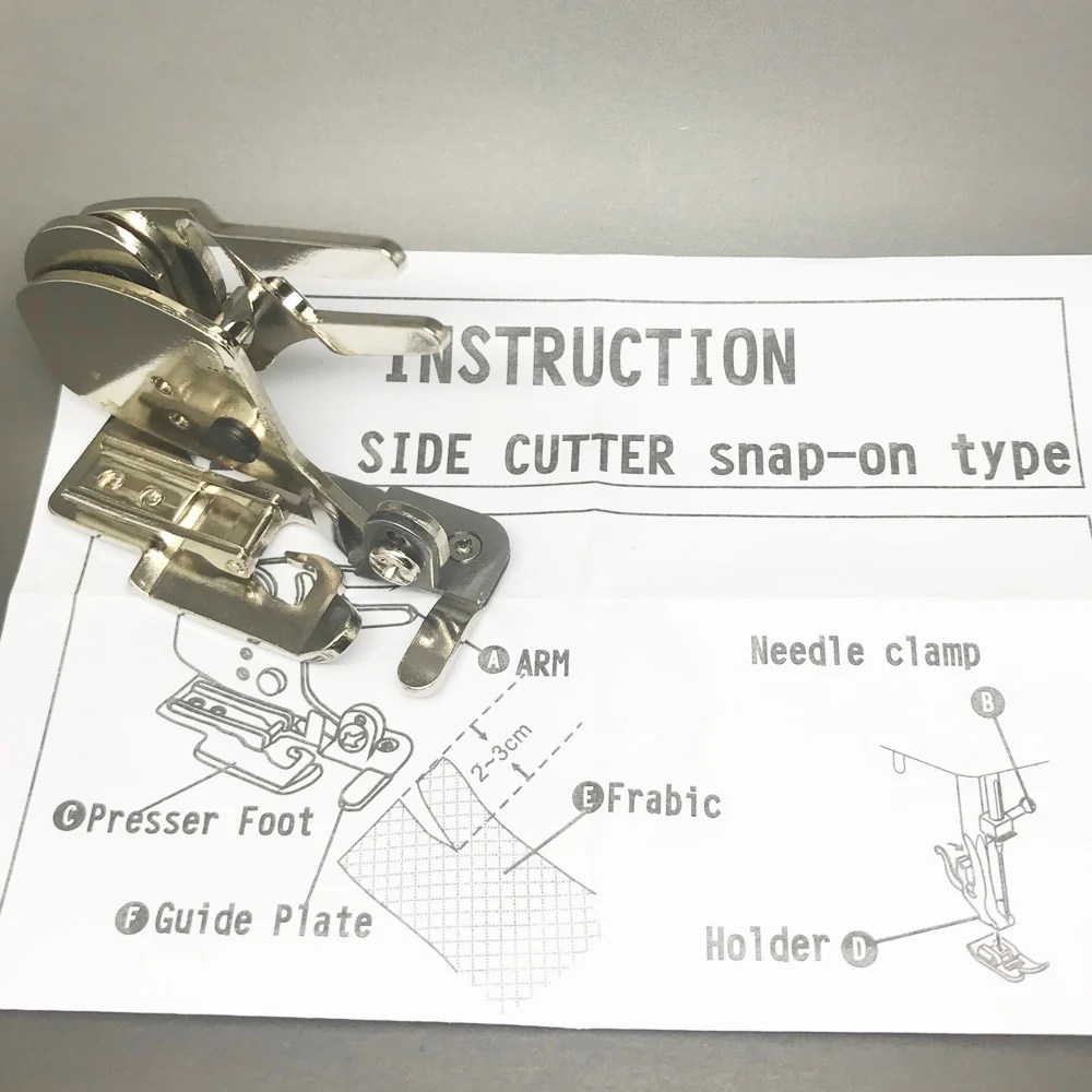 Side Cutter Snap on Sewing Machine Foot Attachment Sewing Machine