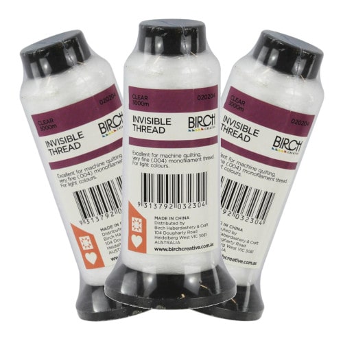 Birch Clear Transparent Thread 4 Set Overlocking Brisbane Sewing