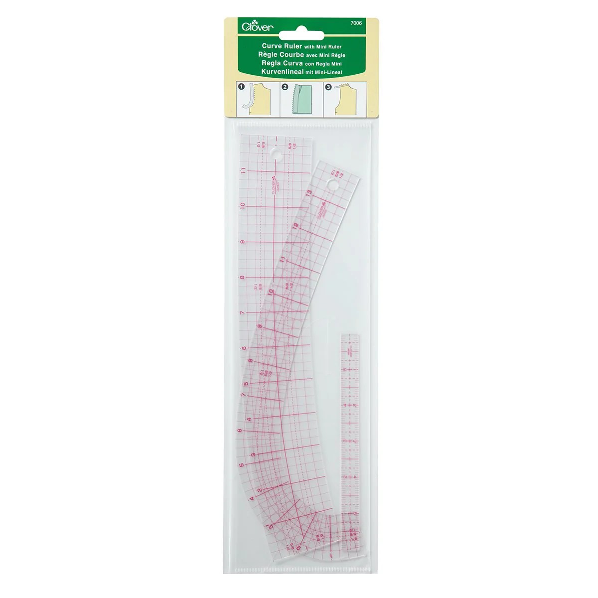 Clover Curve Ruler with Mini Ruler The Sewing Machine Shop