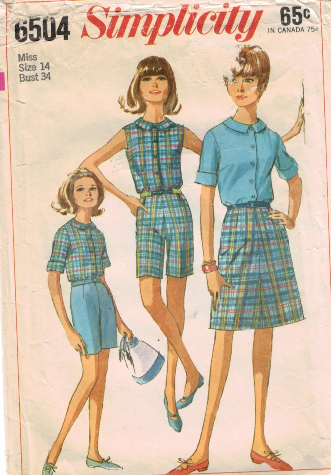 vintage shorts pattern