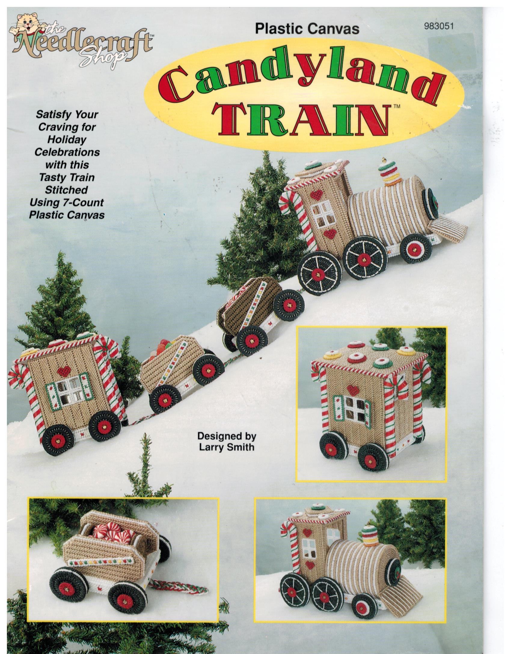 Plastic Canvas Christmas Toy Train Pattern Candyland Sewing Pattern