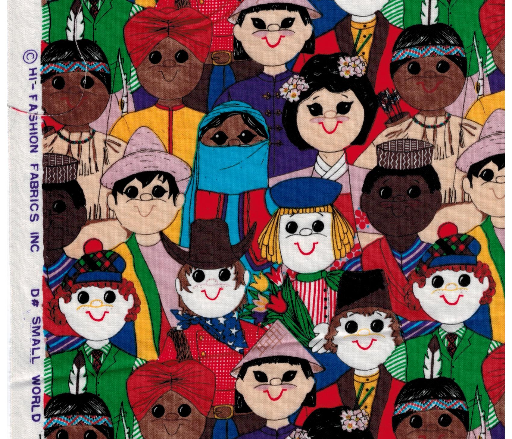 HiFashion Fabrics Small World International Children Fabric Sewing