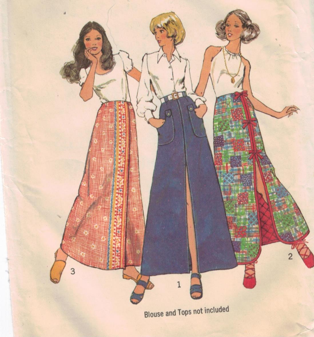 vintage wrap around skirt pattern