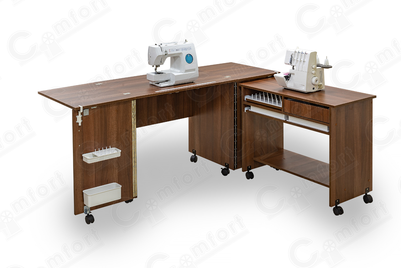 COMFORT 7 Sewing machine and overlocker table Sewing furniture, Sewing machine Comfort