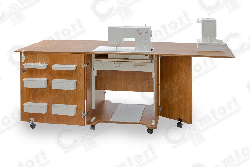 COMFORT 1QXLW+ Sewing machine and overlocker table Sewing furniture