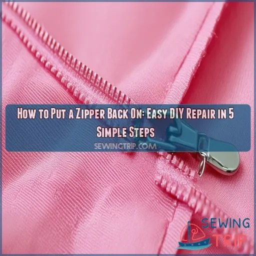 How to Put a Zipper Back On Easy DIY Repair in 5 Simple Steps