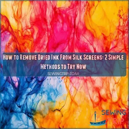 How to Remove Dried Ink From Silk Screens 2 Simple Methods to Try Now