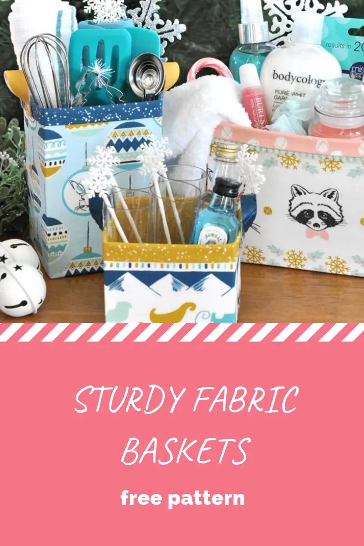 Sturdy Fabric Baskets Sewing With Scraps