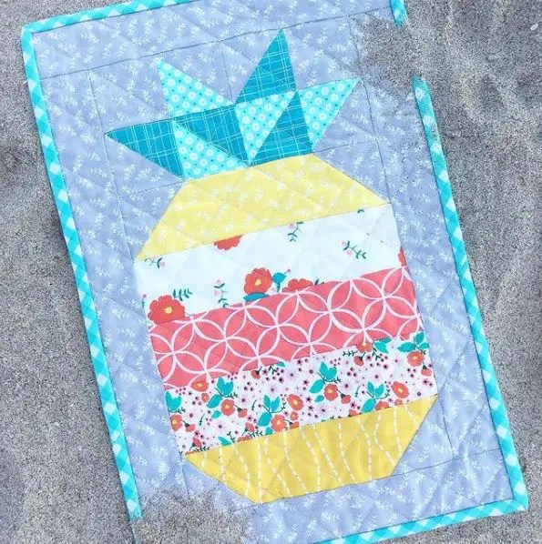 Star Spangled Pineapple Quilt Free Pattern Sewing With Scraps