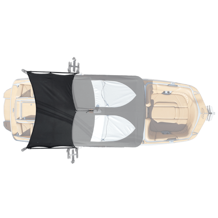 5′ Folding Canopy Mounted Shade Sail, 83″85″ Wide Sewlong Custom Covers