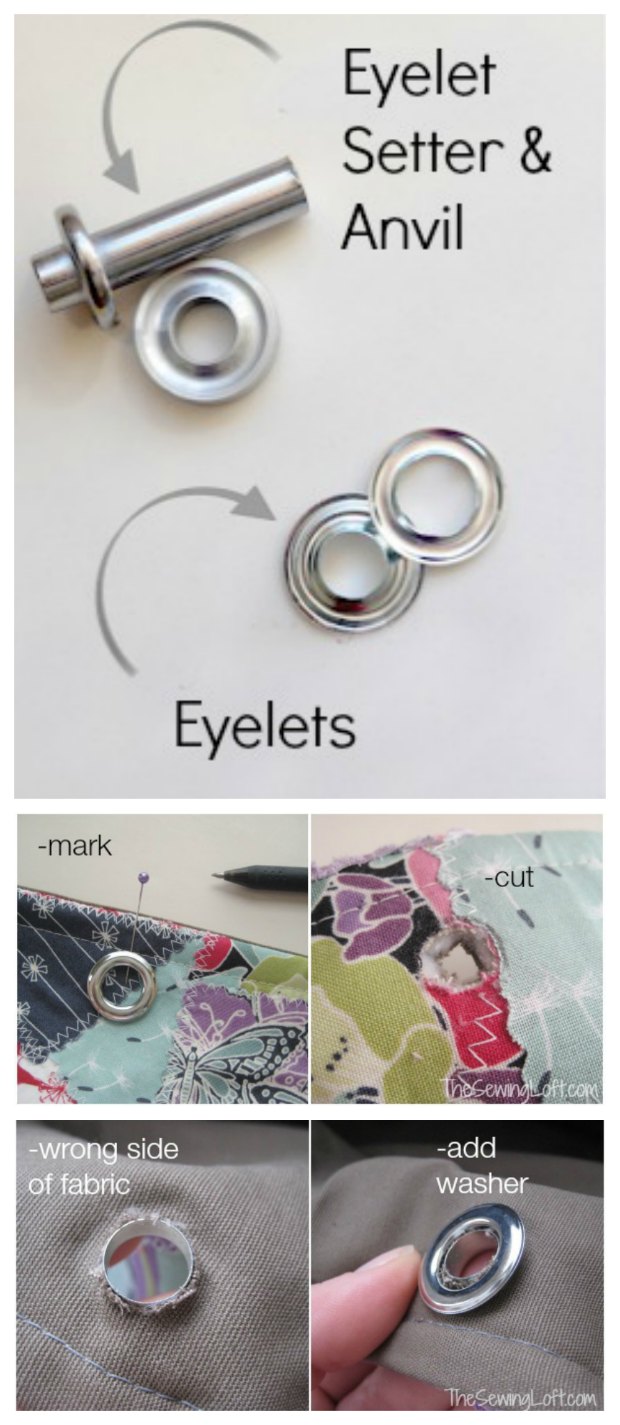 How to install grommets - Sew Modern Bags