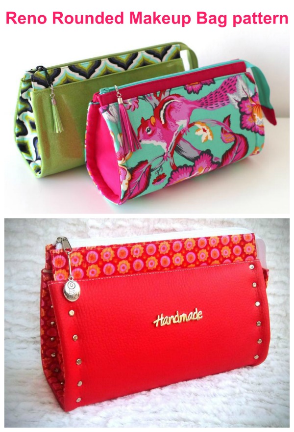 Reno Rounded Makeup Bag sewing pattern Sew Modern Bags