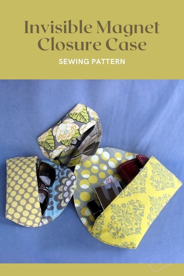 Invisible Closure Case sewing pattern (3 sizes) Sew Modern Bags