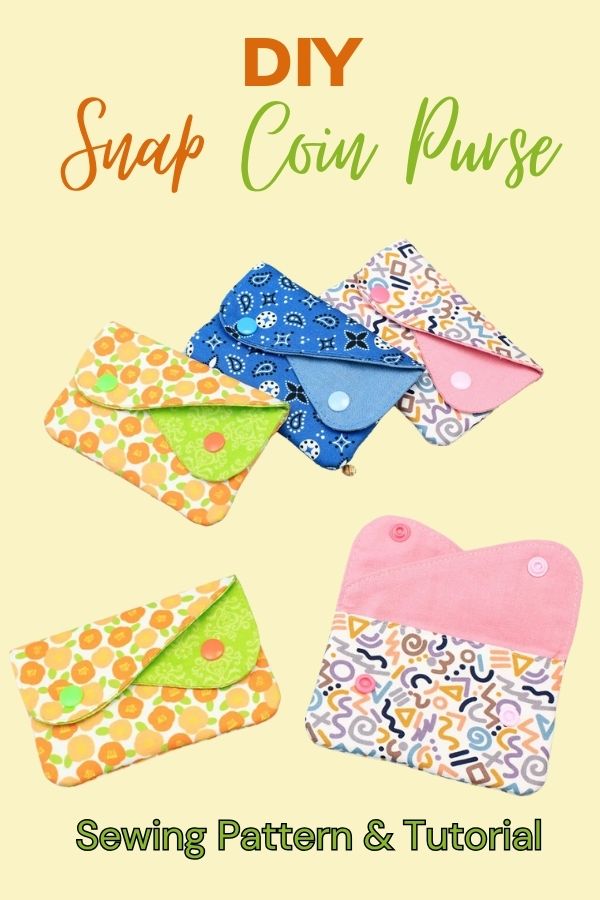 DIY Snap Coin Purse Sewing Pattern & Tutorial Sew Modern Bags