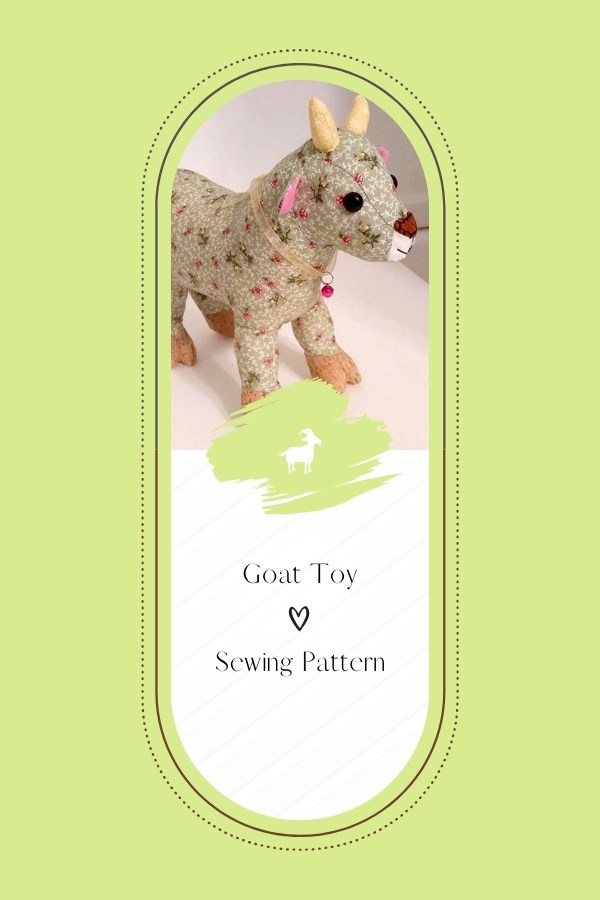 Goat Toy sewing pattern Sew Modern Kids