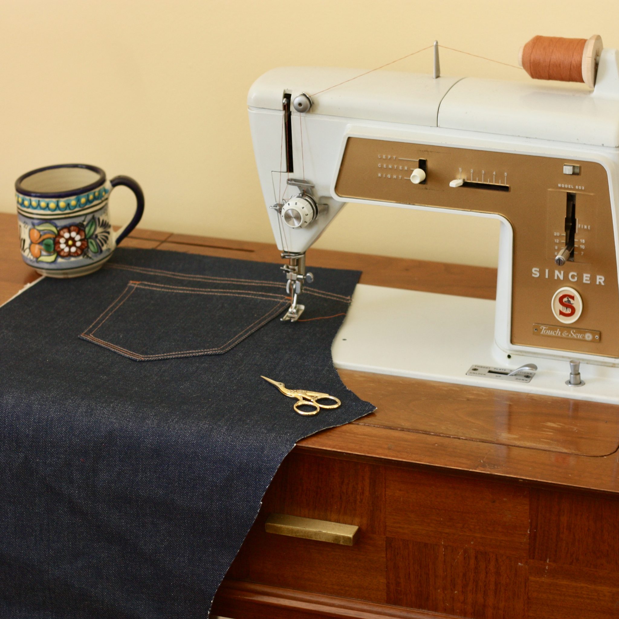 Sewing Mens Jeans on a Vintage Machine SewNorth Sewing for Men