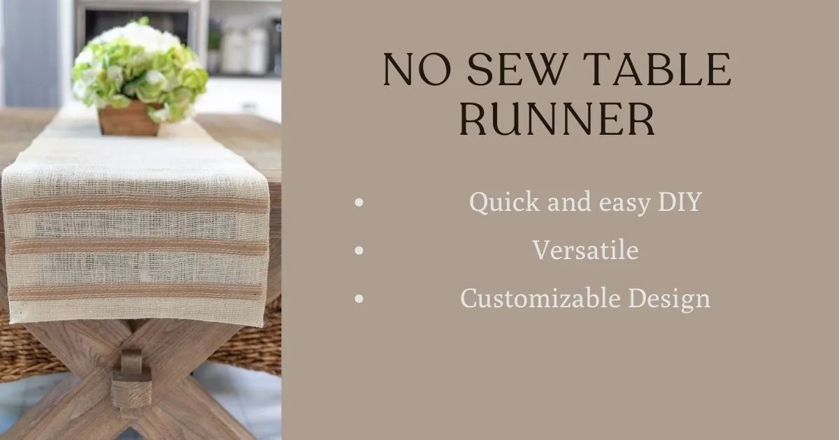 HOW TO SEW A TABLE RUNNER EASILY IN ONLY 30 MINUTES