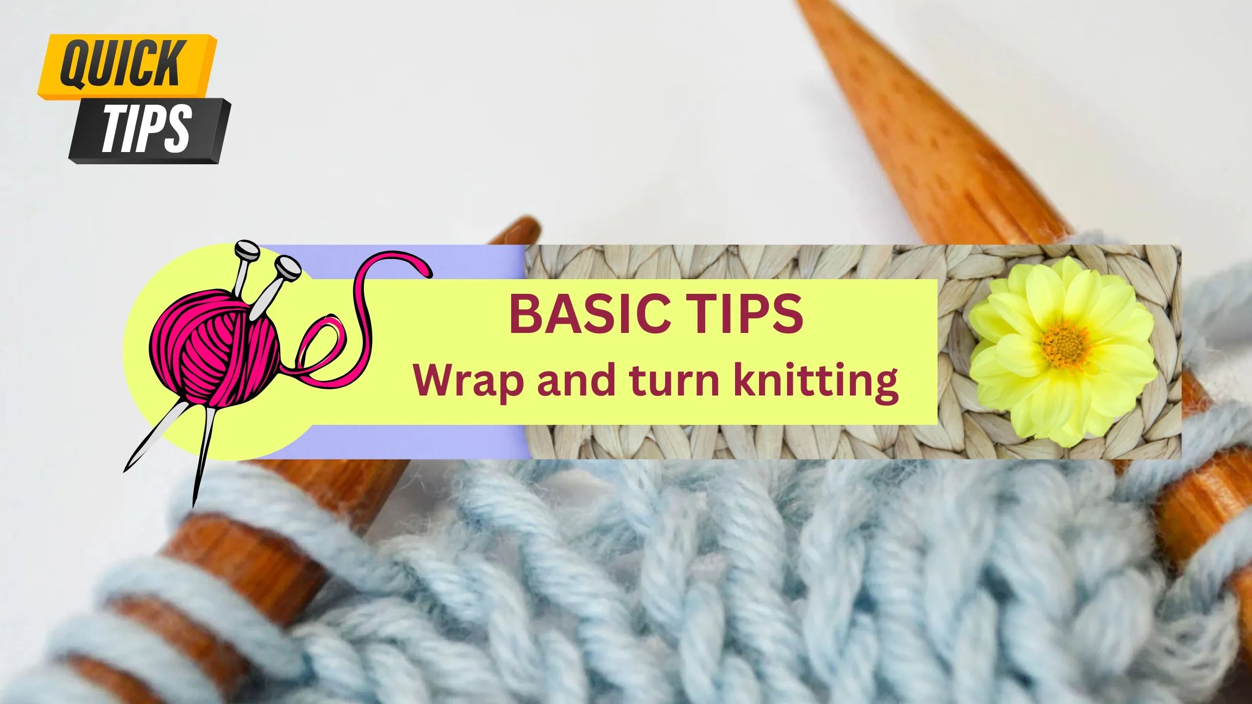 HOW TO KNIT WRAP AND TURN SHORT ROW KNITTING IN EASY WAY