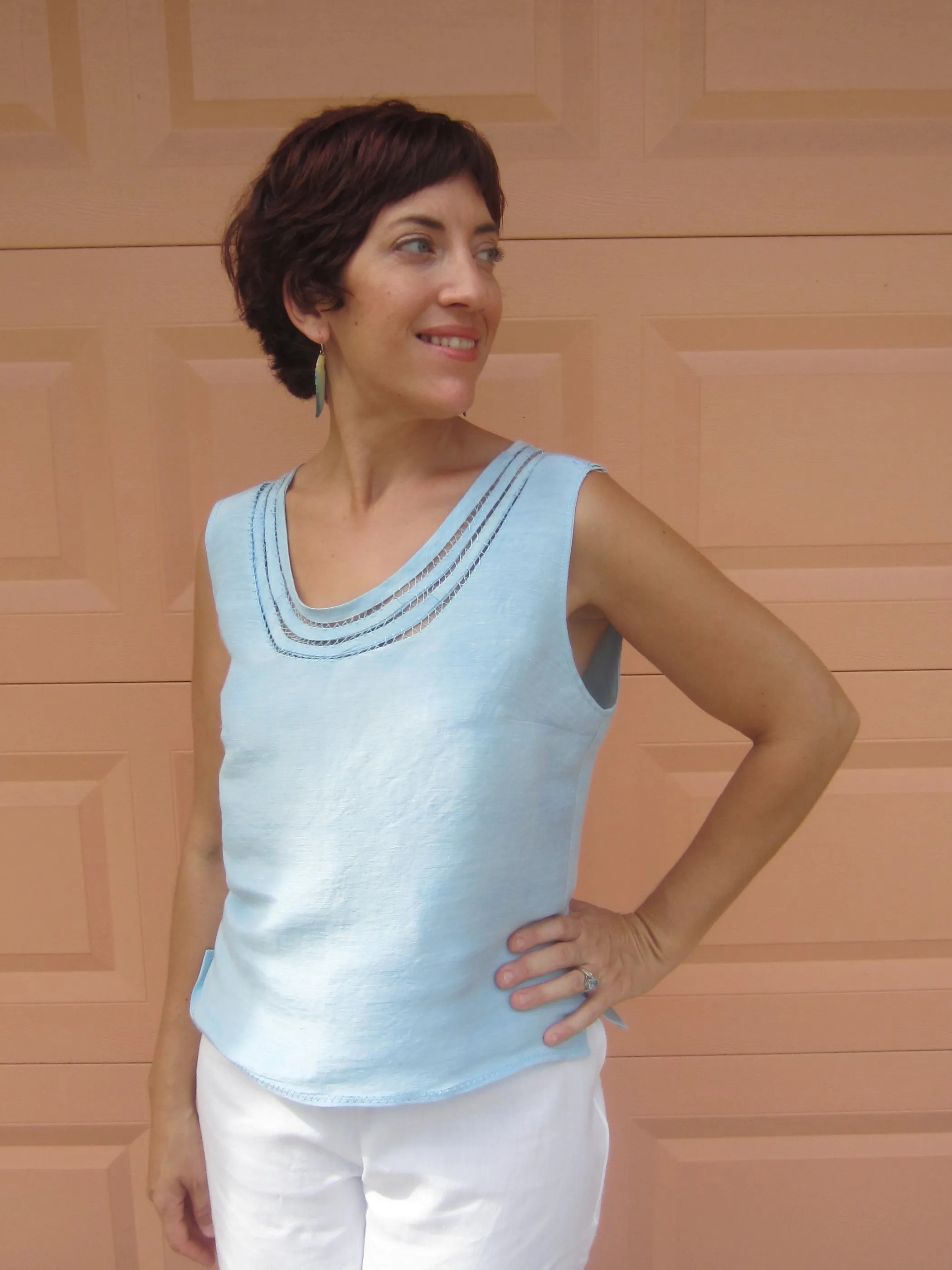 Rouleau Edged Top • Sew Pomona